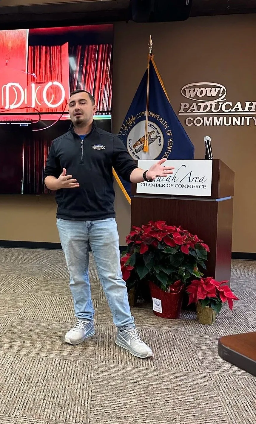 John Stopka speaking at the Paducah Area Chamber of Commerce