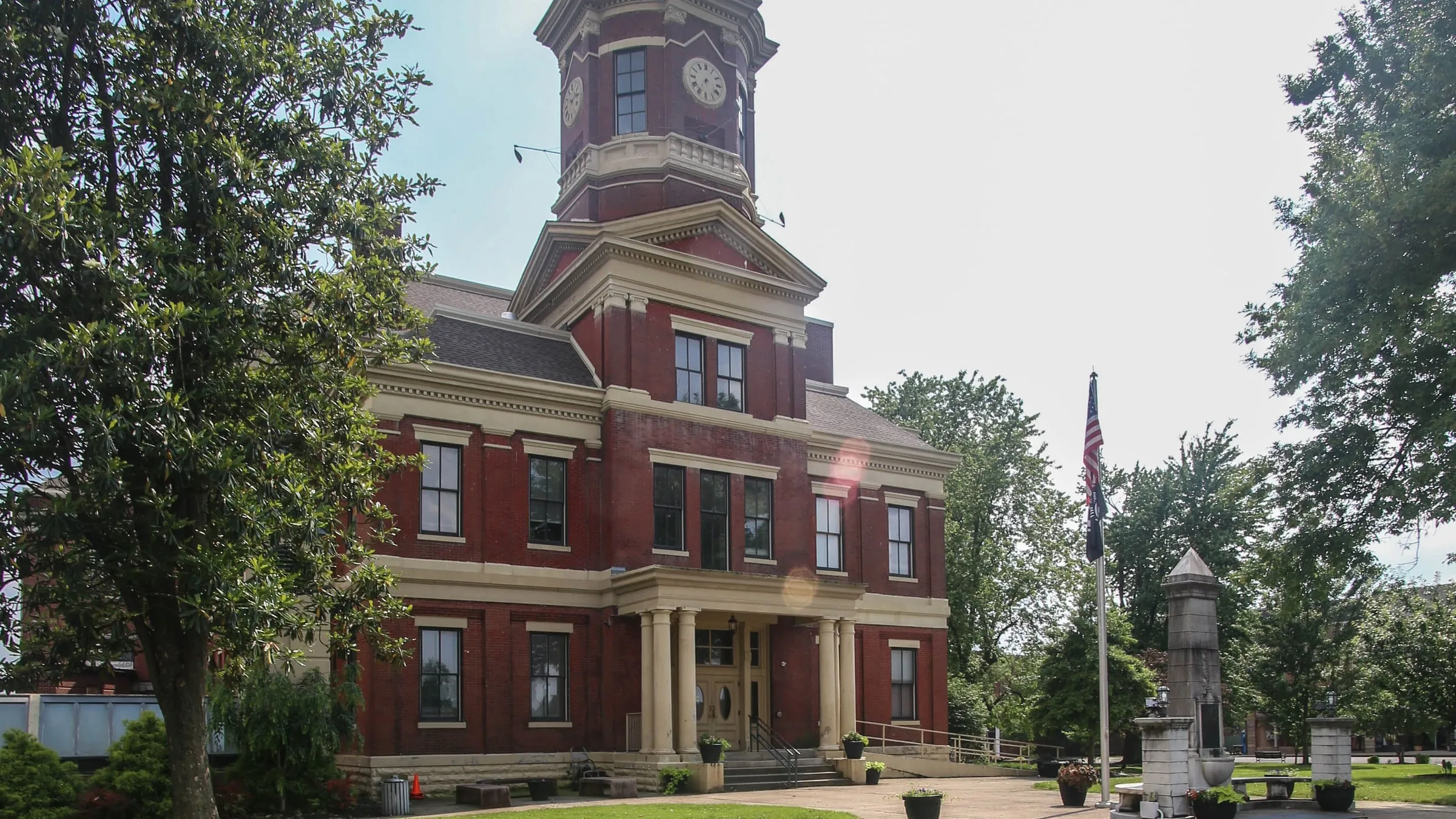 The Graves County Courthouse in Mayfield, Kentucky, photographed in 2018